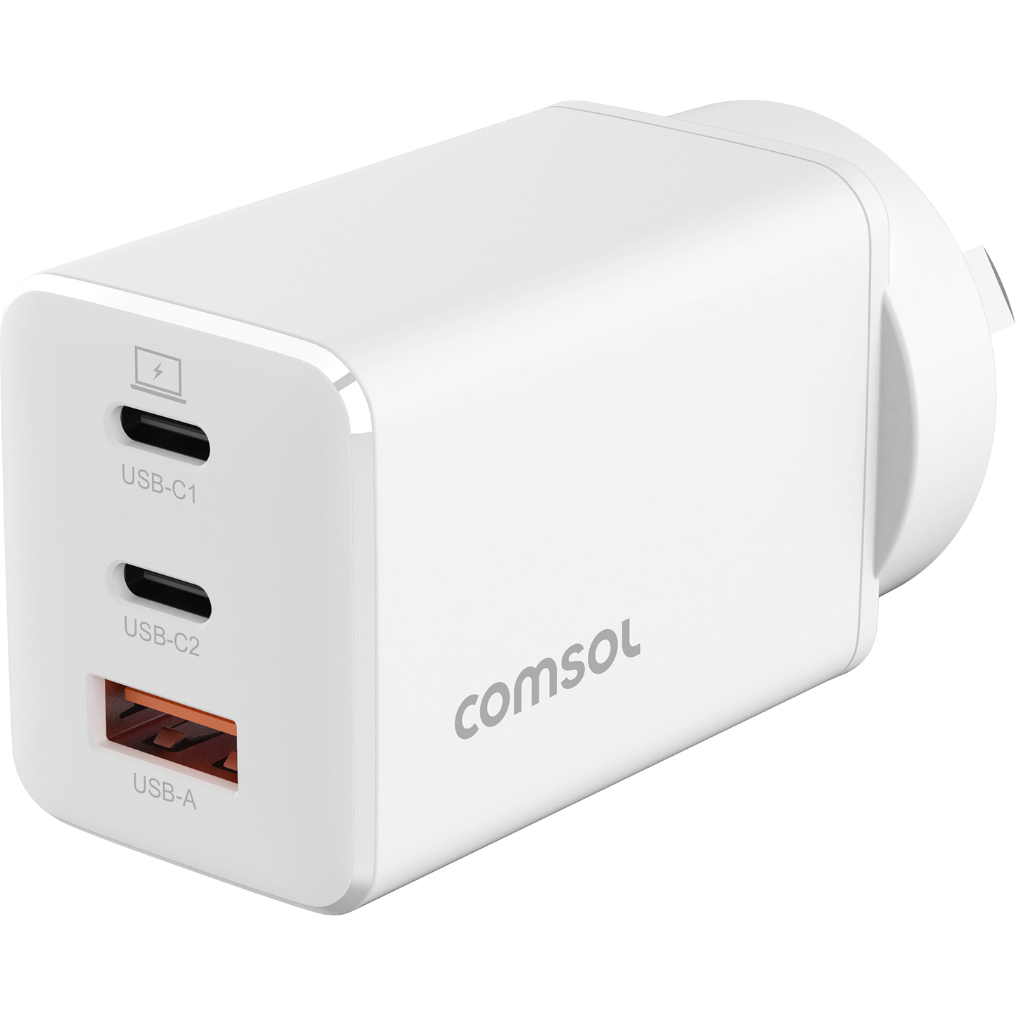 67W GaN USB Wall Charger 2 x USB-C + USB-A