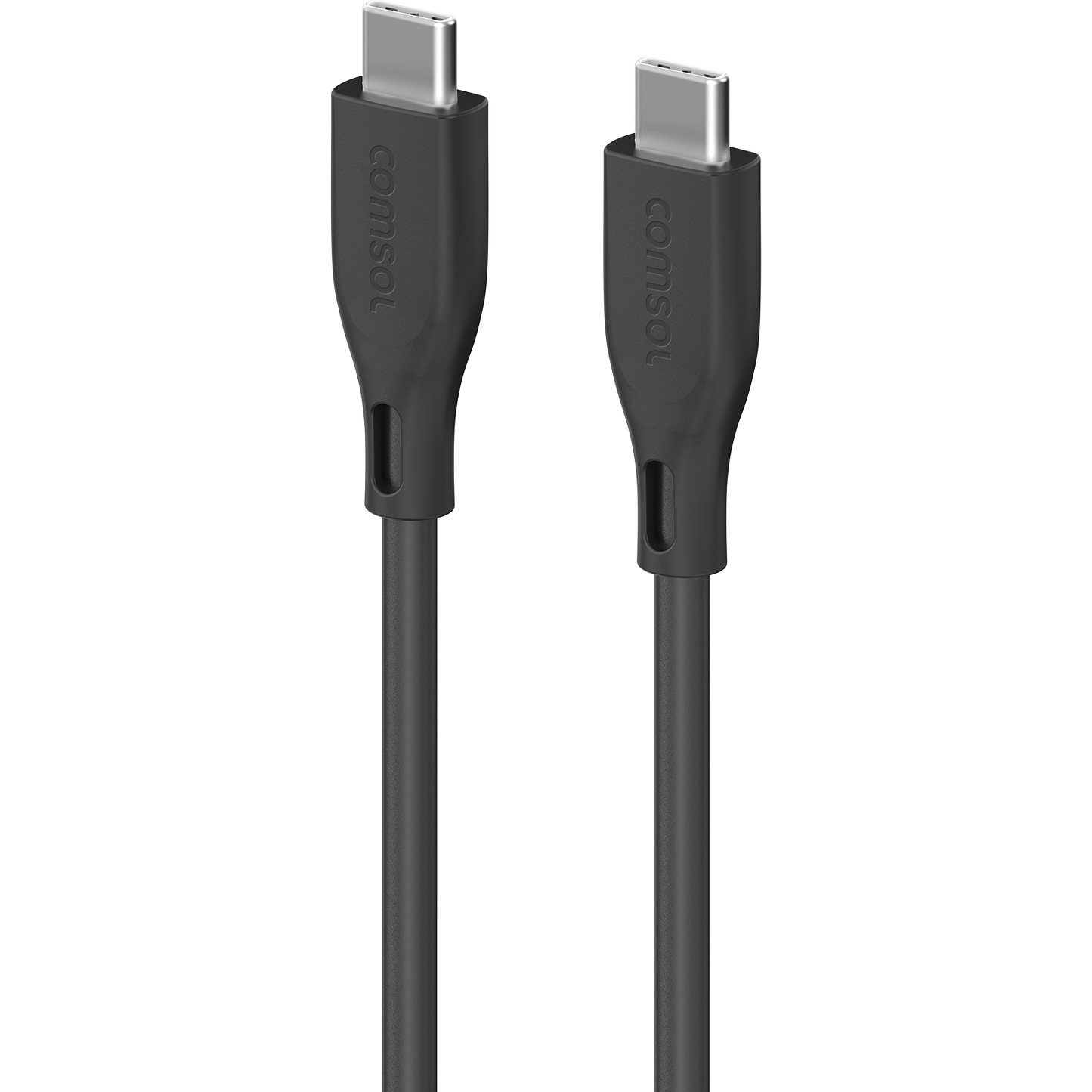 3m USB-C to USB-C Silicone Cable Black