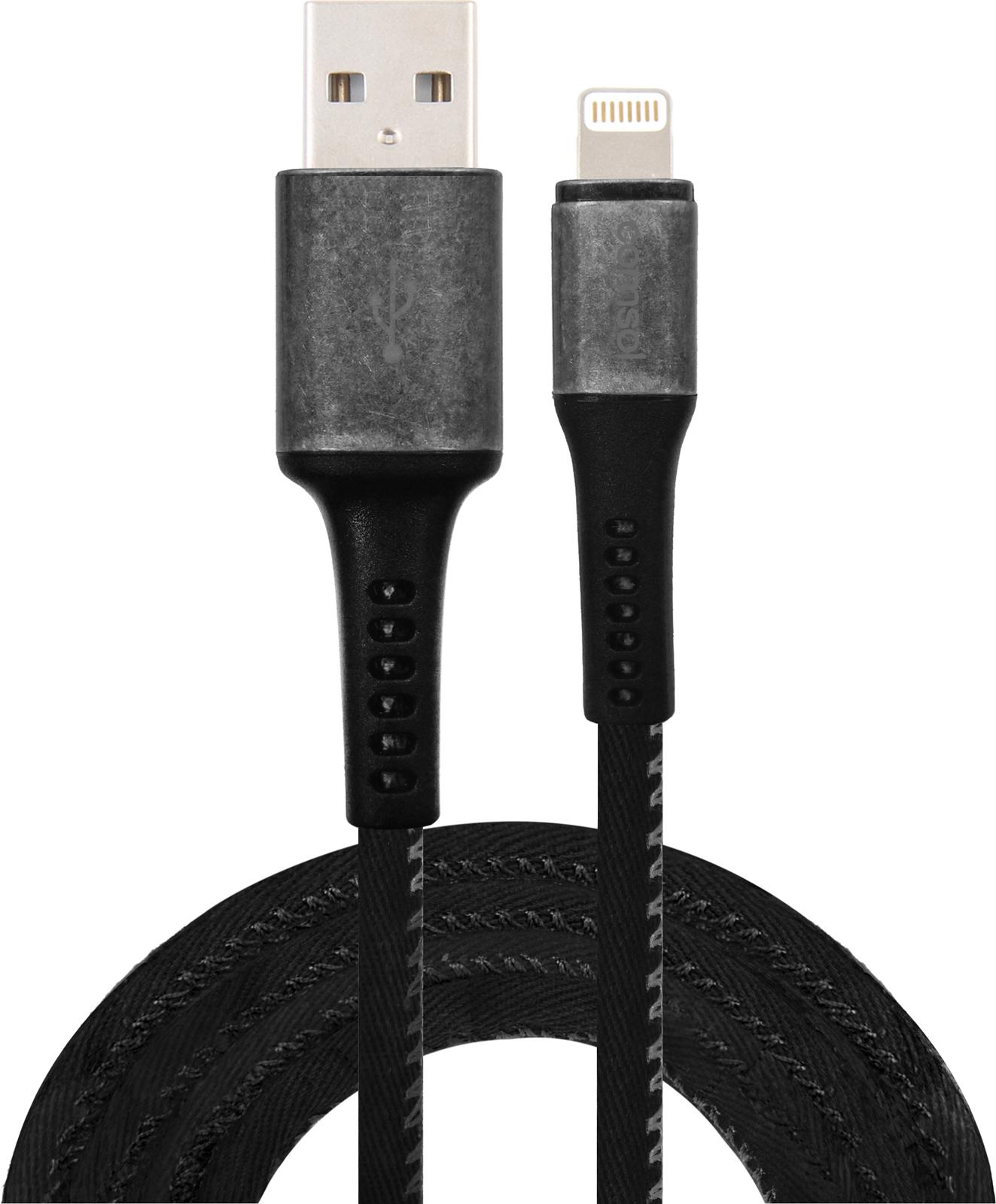 Comsol 1.2m Apple Lightning to USB Cable - Rugged Black