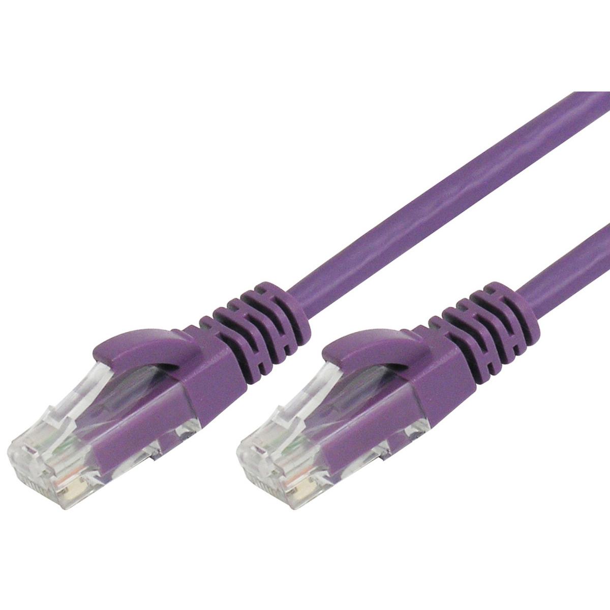 50cm RJ45 Cat 6 Patch Cable - Purple