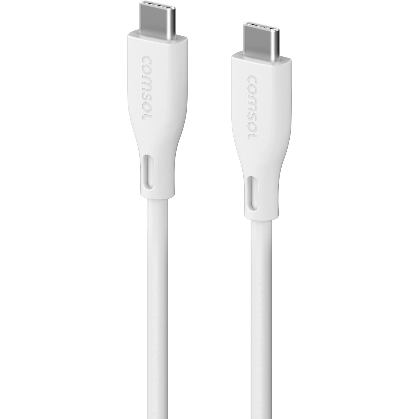 1.2m USB-C to USB-C Silicone Cable White