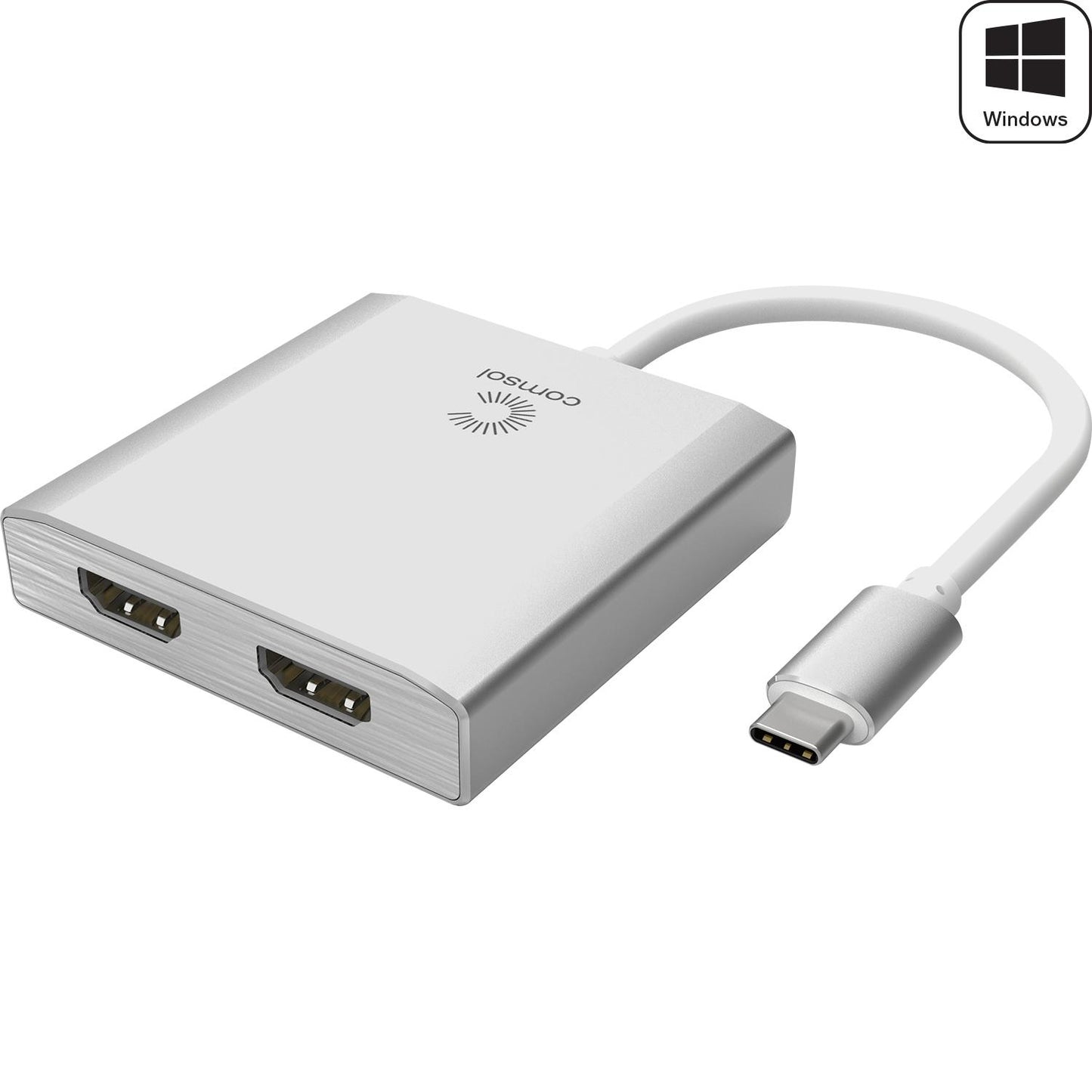 Comsol USB-C to 2 x HDMI Adapter