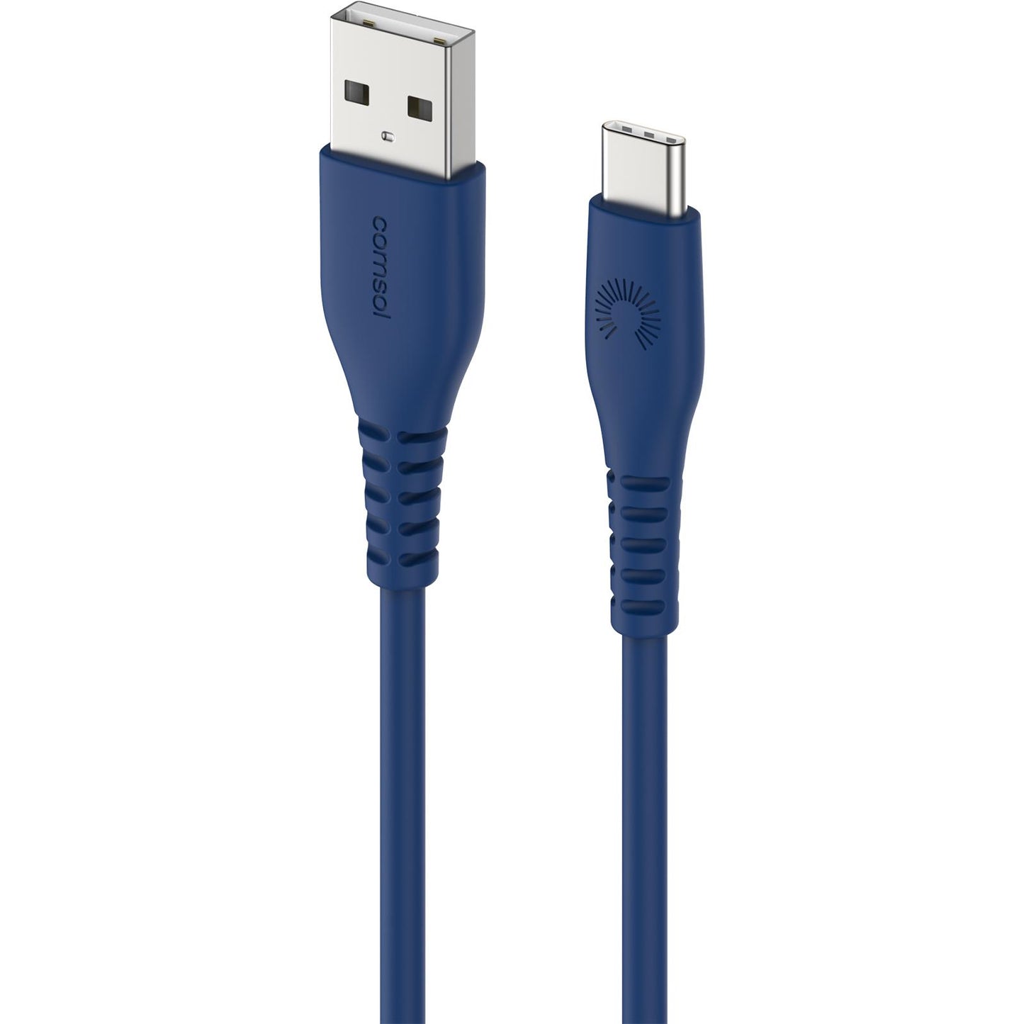 1.2m Super Soft USB-A to USB-C Cable Blue