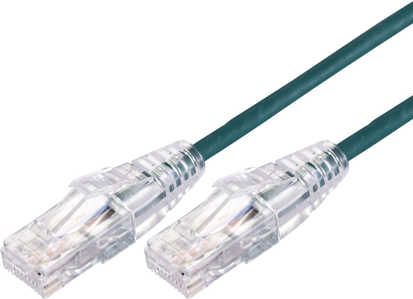 1.5m 10GbE Ultra Thin Cat 6A UTP Snagless Patch Cable LSZH (Low Smoke Zero Halogen) - Green