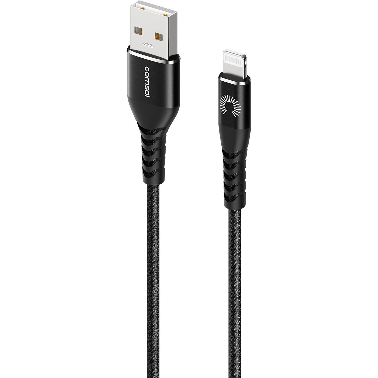 3m USB-A to Lightning MFi Cable Kevlar Black