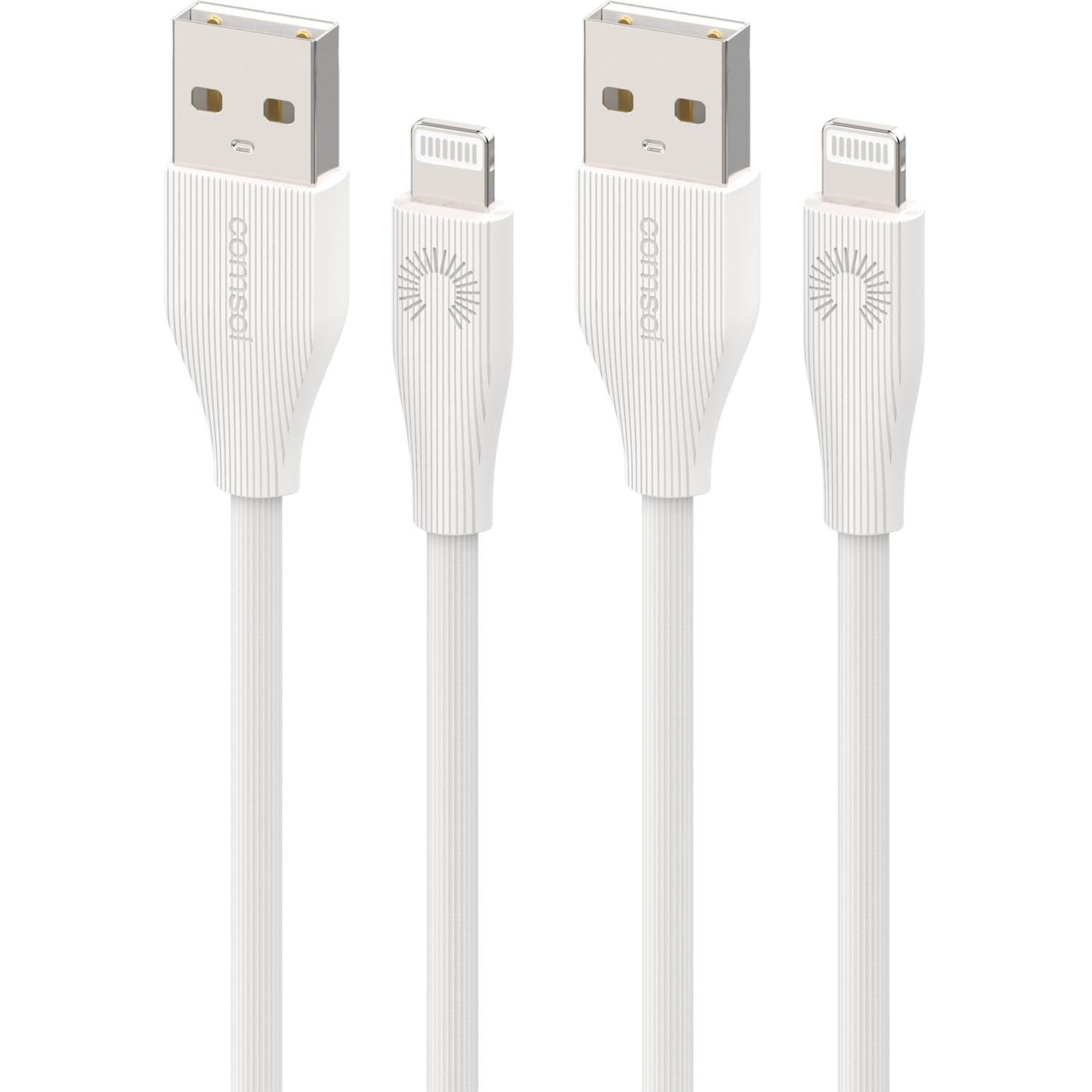Comsol Apple Lightning Cable Twin Pack 1m White