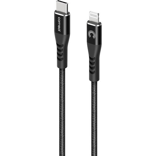 1.2m USB-C to Lightning MFi Cable Kevlar Black