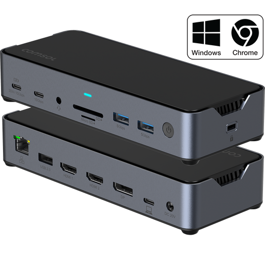 Triple 4K HDMI+DP Docking Station 150W AC Adapter