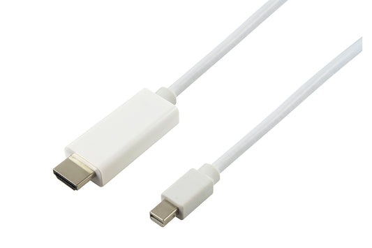 1mtr Mini DisplayPort Male to HDMI Male Cable