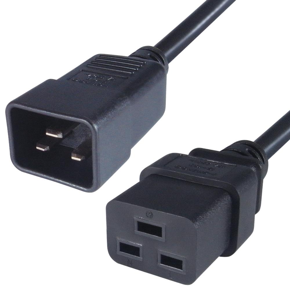 3mtr 15A Power Extension Cable IEC-C19 to IEC-C20
