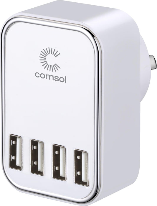 4 Port USB Wall Charger 4.5A/22W
