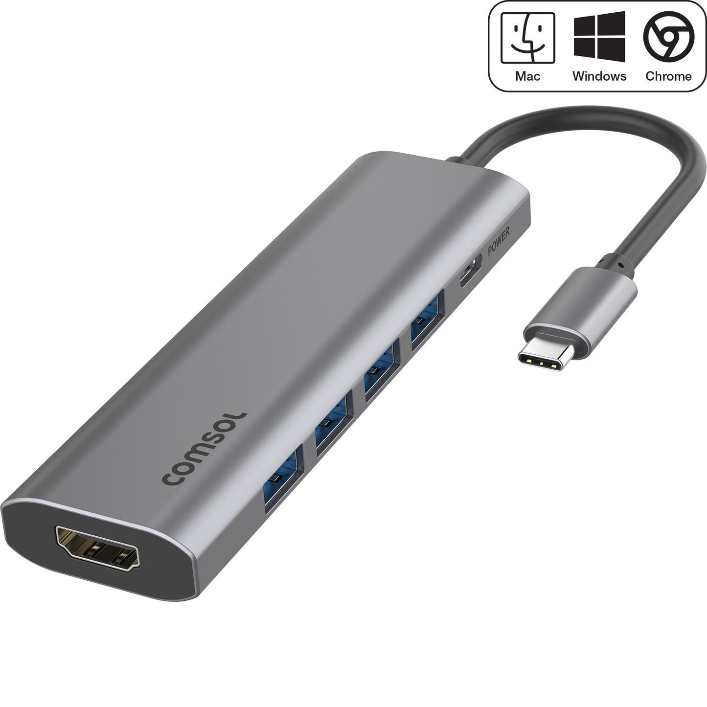 USB-C to 4K HDMI Multi-Port Adapter
