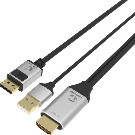 2m HDMI Male to DisplayPort Male Cable 4K60Hz