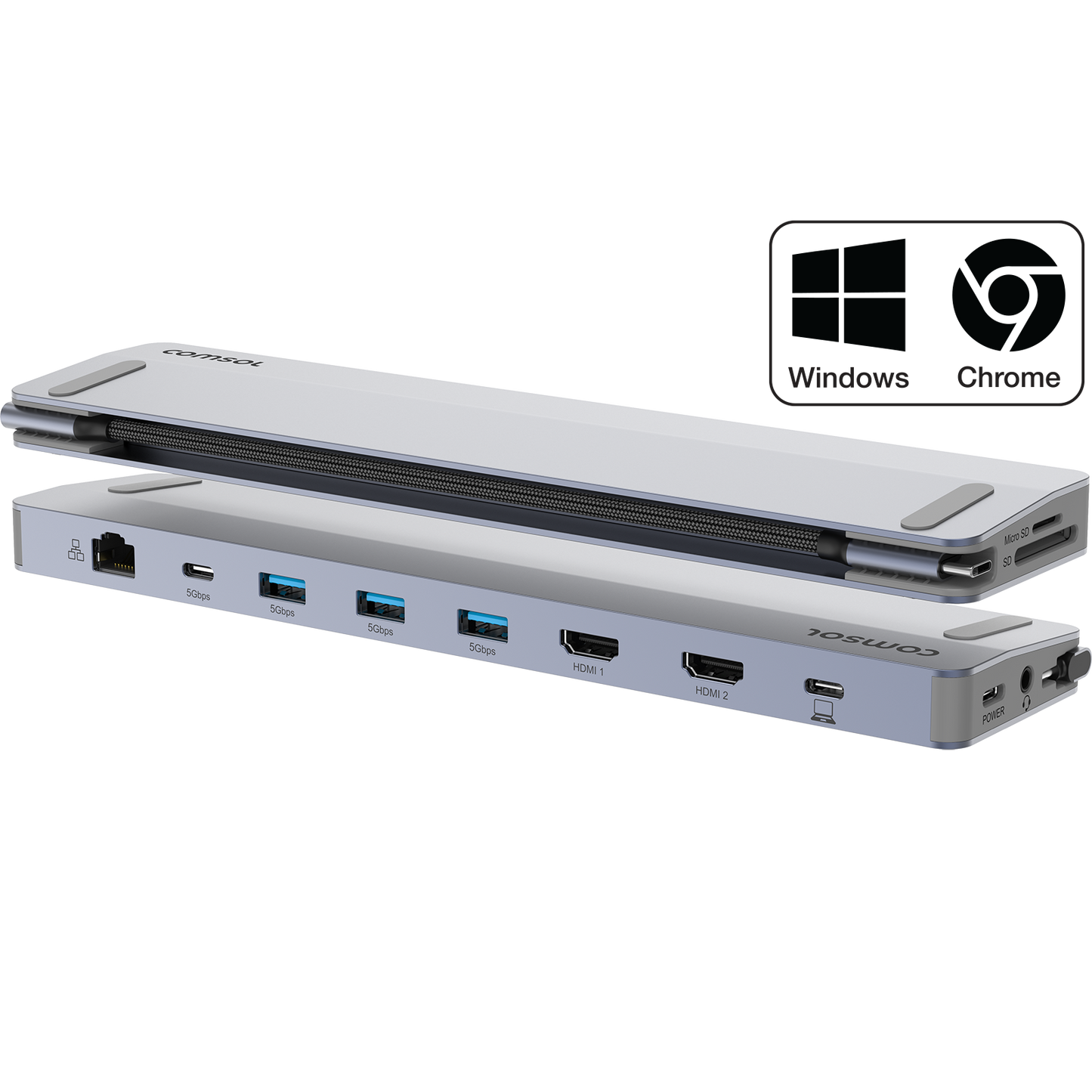 Dual 4K HDMI Travel Dock PD100W