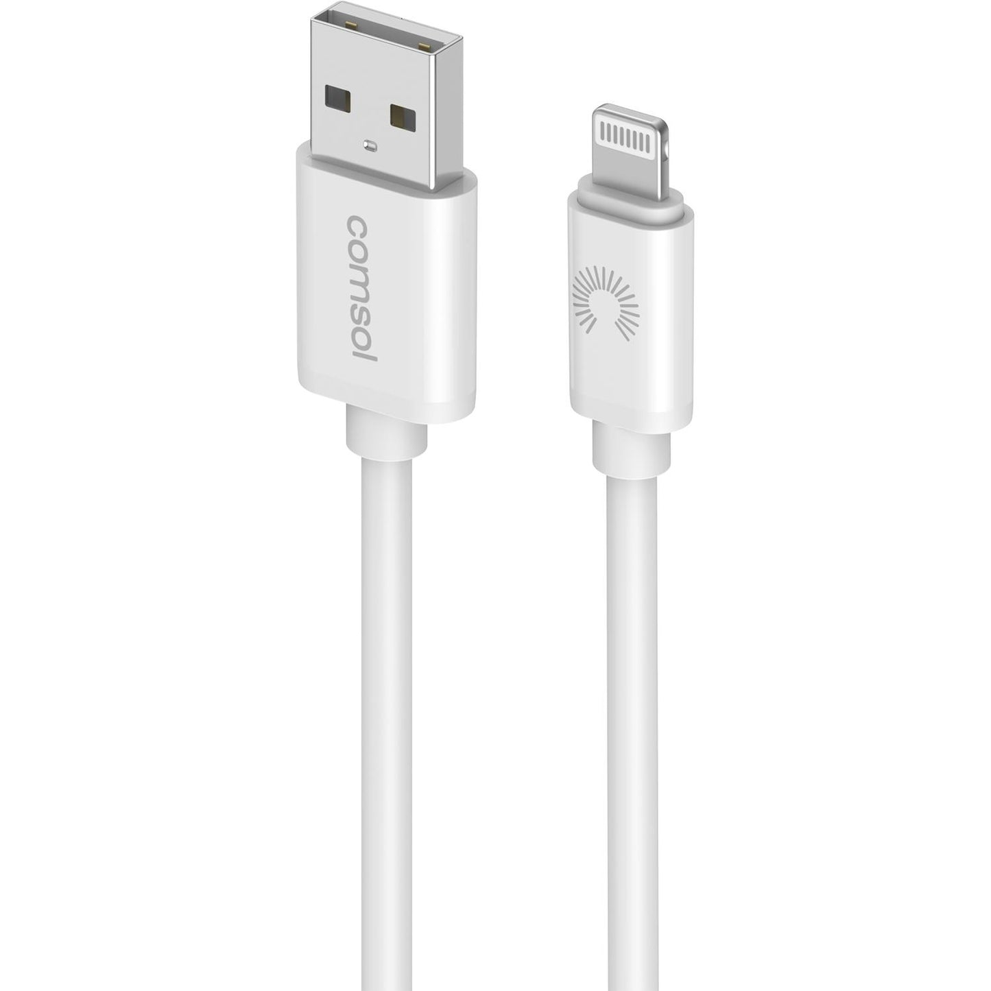 Comsol 3m Apple Lightning to USB Cable - White