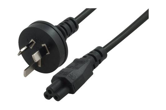 2mtr Power Cable 3PIN AUS(M) - C5(F) - Clover Leaf