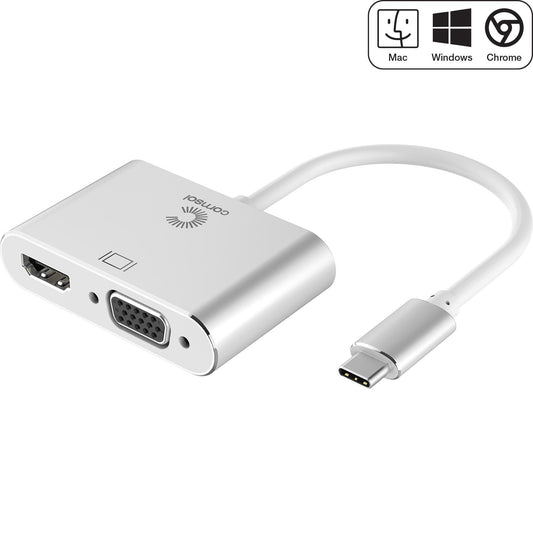 USB-C to HDMI + VGA Adapter