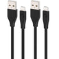 Comsol Apple Lightning Cable Twin Pack 1m Black