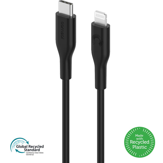 1.2m GRS Certified USB-C to Lightning Cable - Black