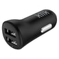 Klik Dual Port USB Car Charger 17W - Black