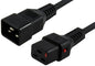 1m IEC LOCK Power Cable IEC-C20(M) to IEC-C19(F) Black