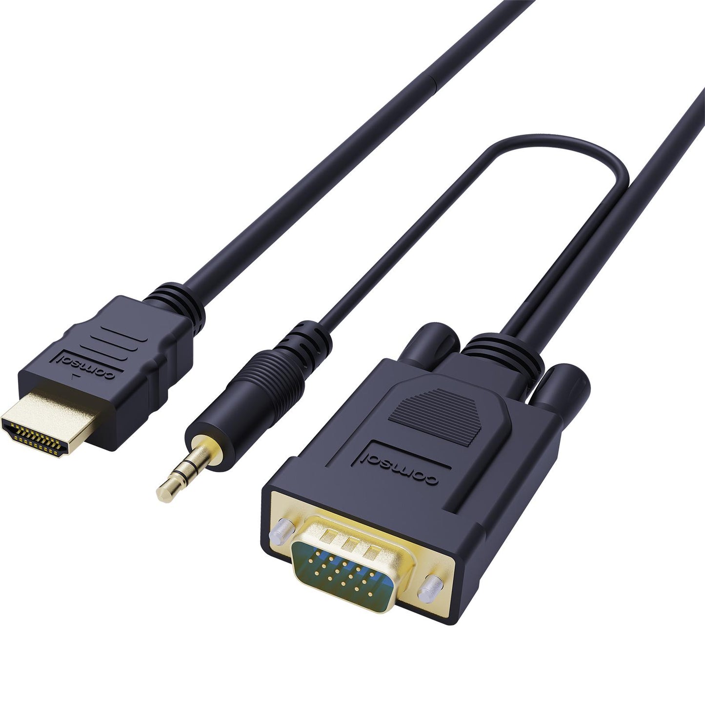 2m HDMI to VGA & Audio Cable