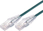 3m 10GbE Ultra Thin Cat 6A UTP Snagless Patch Cable LSZH (Low Smoke Zero Halogen) - Green