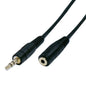 1mtr 3.5mm Stereo Male to 3.5mm Stereo Female Ext. Cable
