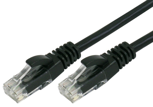 30cm RJ45 Cat 6 Patch Cable - Black