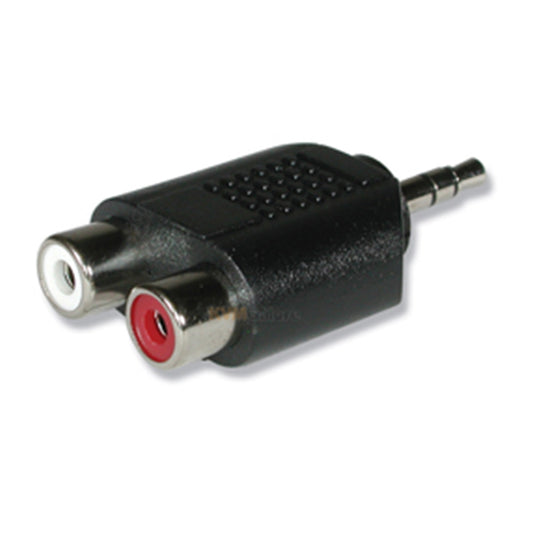 3.5mm Stereo Male to 2 x RCA Female Audio Adapter
