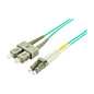 Comsol 3mtr LC-SC Multi-Mode Duplex Fibre Patch Cable LSZH 50/125 OM4
