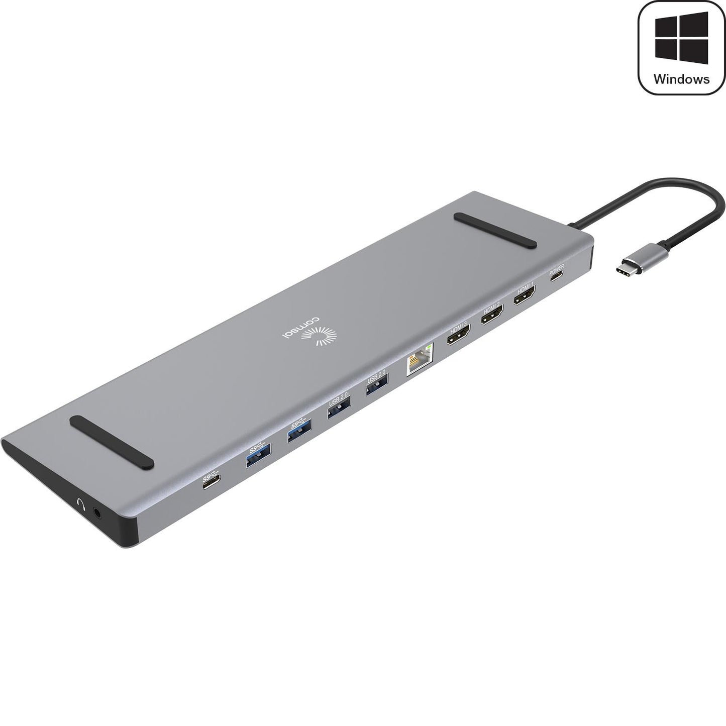 USB-C DP Alt Triple 4K HDMI Multi-Port Adapter