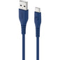 1.2m Super Soft USB-A to USB-C Cable Blue