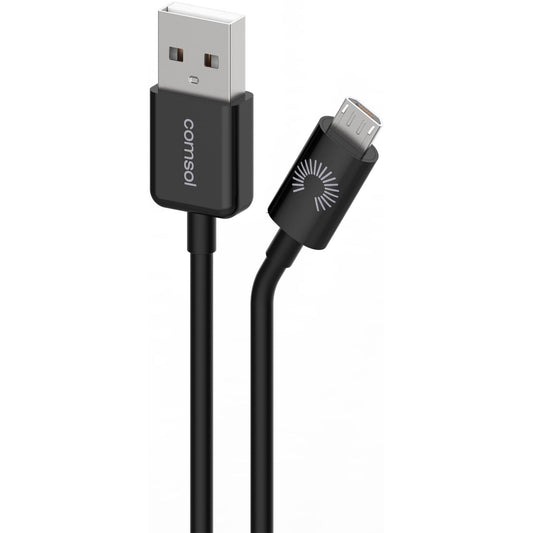 Comsol 1.2m Micro USB Charge & Sync Cable - Black