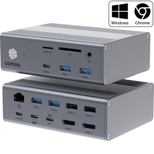 Dual 4K HDMI Docking Station 100W AC Adapter