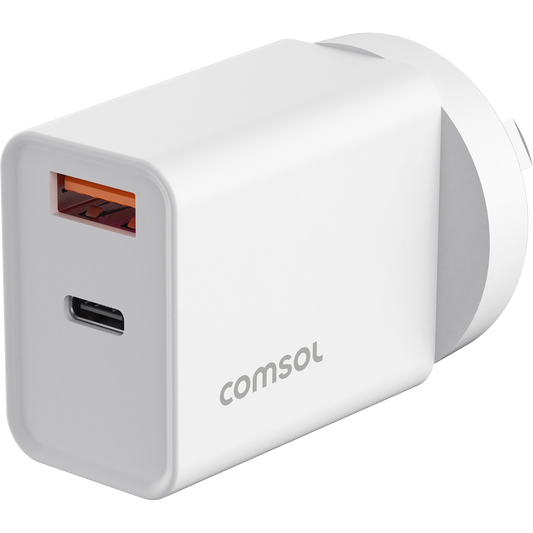 20W Dual USB Wall Charger USB-C + USB-A