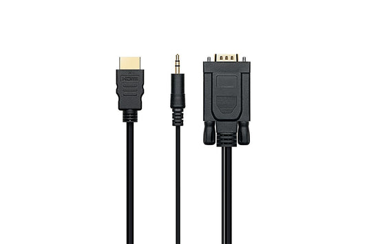 1mtr HDMI male to VGA + Audio Male Cable