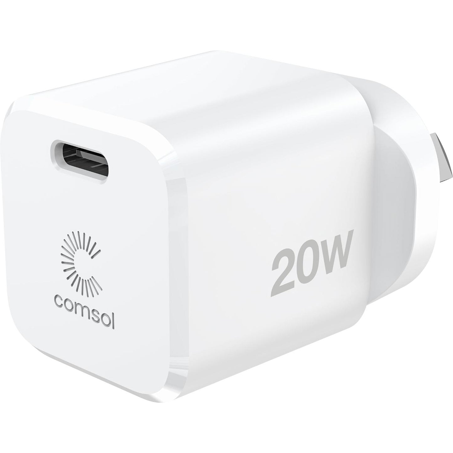 Comsol 20W USB-C Mini Wall Charger White