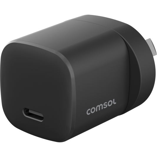 30W GaN USB-C Wall Charger Black