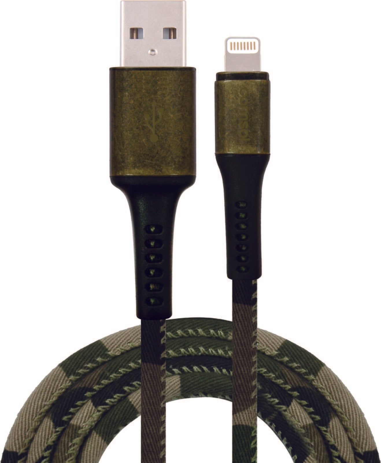 Comsol 1.2m Apple Lightning to USB Cable - Rugged Camouflage