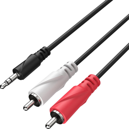 5mtr 3.5mm Male to 2 x RCA Male Audio Cable