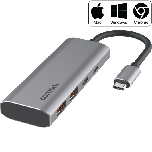 4 Port 10Gbps USB Hub 2 x USB-C + 2 x USB-A