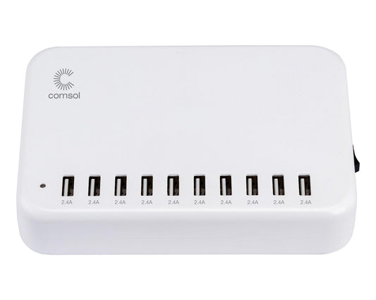 10 Port USB Charging Station 120W Total Power