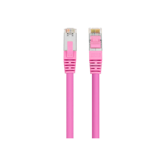 1mtr 40GbE Cat 8 S/FTP Shielded Patch Cable LSZH - Pink