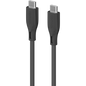 2m USB-C to USB-C Silicone Cable Black