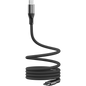1m USB-C to USB-C Magnetic + Fabric Cable Black